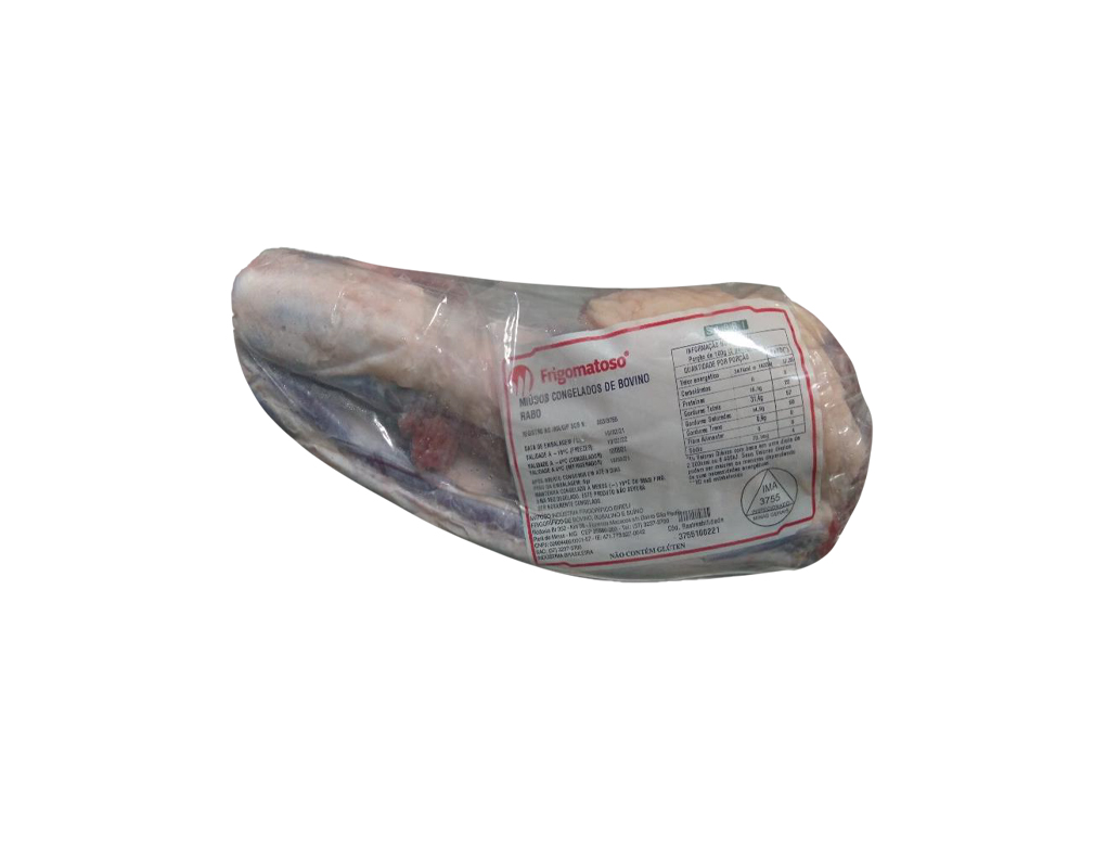 RABO BOVINO CONGELADO MATOSO 1,5 KG (CX 15 KG)